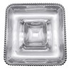 Mariposa Pearled Square Chip and dip, One Size, Silver