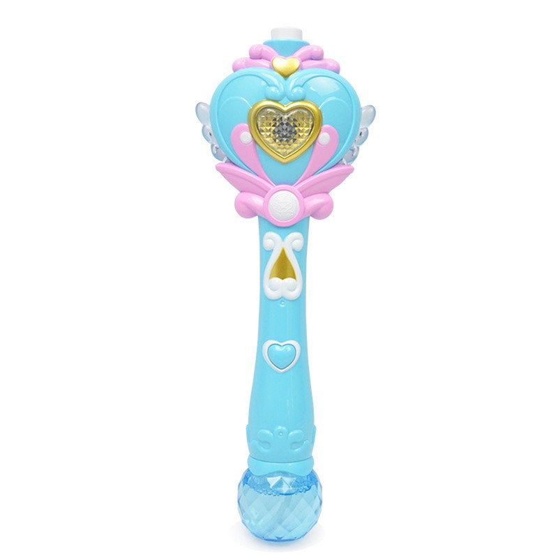 Fairy Bubble Wand Blower Musical Light Up Bubbles Toy for