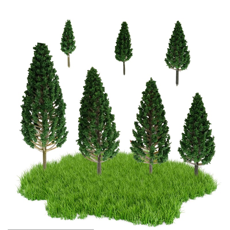 Molyorch Pack of 24 Model Trees Miniature, Plastic Models Trees,