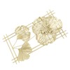 Ginkgo Leaf Wall Hanging Decor Metal Iron 3D Golden Ginkgo