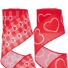GORGECRAFT 10Yds 2 Rolls 2 Style Red Valentine's Day Ribbon