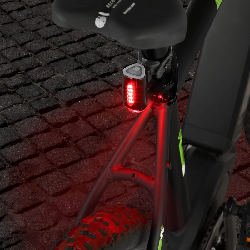 Fischer Twin Rear Light For Bicycle with Innovative 360° Ground