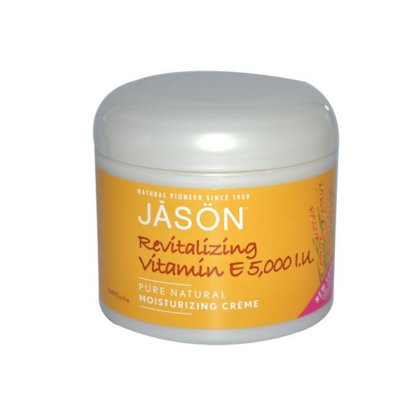 Jason Natural Products 5 000 I U Vitamin E Revitalizing Face and Body Moisturizing Creme, 4 Ounce - 6 per case.