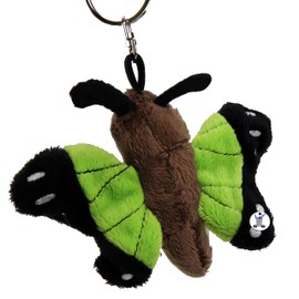Moosi Butterfly Plush Key Ring Green Plush Toy Cuddly Toy