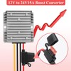 YABOANG DC DC Converter Voltage Converter 12V to 24V 15A