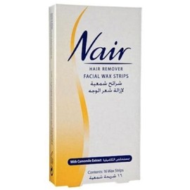 Nair 16 Wax Strips Waxing Facial Hair Removal - 3 Camomile