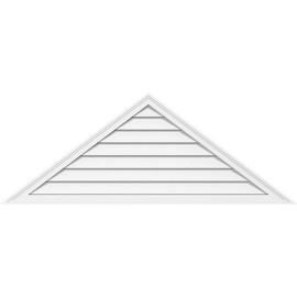 Ekena Millwork GVPTR72X1502SF Triangle Surface Mount PVC Gable Vent, 72"W x 15"H, Factory Primed White