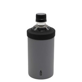 CBJAPAN BOT GOMUG Plastic Bottle Holder, Gray, Medium, Heat Retention, Cold Retention, Stainless Steel, Vacuum, Insulation