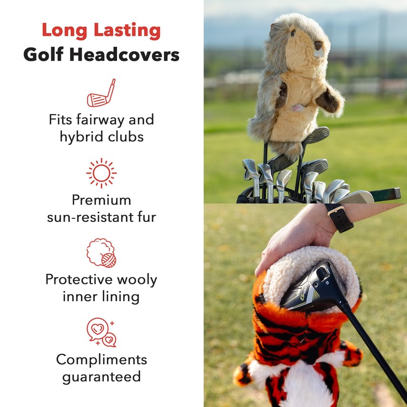 Daphne's Headcovers Owl Hybrid Headcover | Premium Hybrid and Fairway