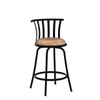 FurnitureR Classic Barstools Set of 2, Country Style Bar Chairs