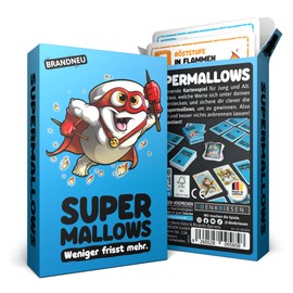 DENKRIESEN Supermallows® - Less Eats More. Card Game | Ages 9+ | 2-6 Players | Family Game