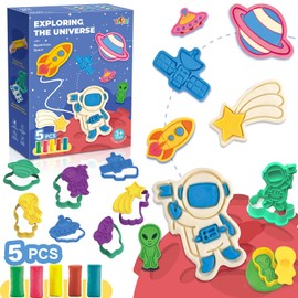 HASAYAQI Universe Exploring Playdough Sets for Kids Ages 4-8 Educational Gift for Boys & Girls