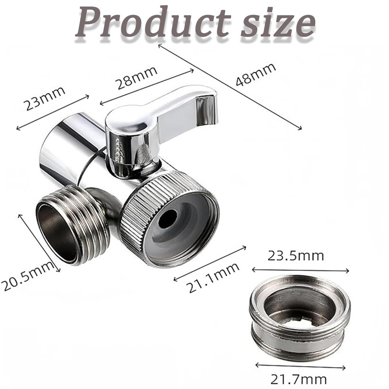 Crovakeu Upgrade Your Sink with Split Faucet Adapter - Two