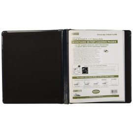 Pioneer Photo Albums 20-Page Family Treasures Deluxe Navy Blue Bonded Leather Cover Scrapbook for 8.5 x 11-Inch Pages