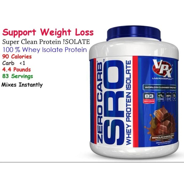 VPX Sports ZERO CARB SRO Whey Protein Isolate 4.4 Lbs