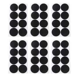 Antrader 1.5 Inch Self-Stick Furniture Round Felt Pads Wood Floor Protectors – Protect Your Hard Floors from Furniture Scratches, Pack of 48, Black