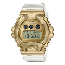 Casio DW-6900M-3JF G-Shock Wristwatch, Limited Model / Metal Covered (Clear x Gold), F