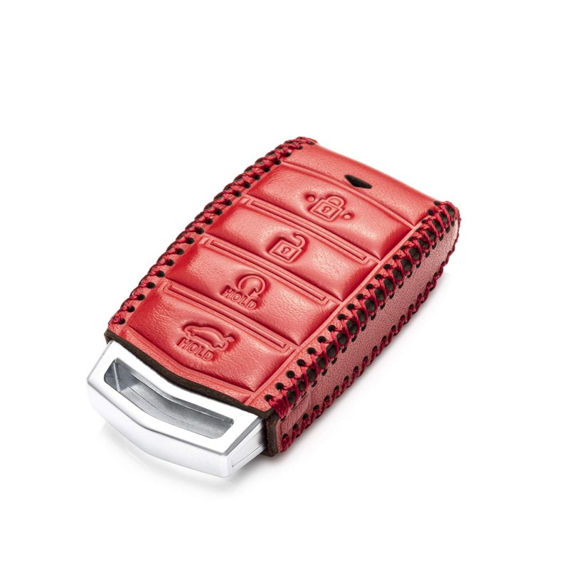 Vitodeco Genuine Leather Smart Key Fob Case Cover Protector with