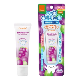 Combi Children's Toothpaste Gel, Grape Flavor, From 9 Months, Fluorine and Xylitol Formulated