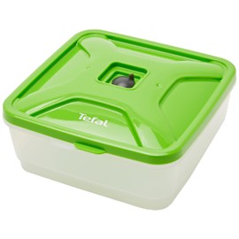 Tefal XA258010 Vacuum Container for Vacupack Plus, Plastic, Green, 17 x 16 x 15 cm