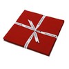 COTTONVILL 20COUNT Cotton Solid Quilting Fabric (10inch square, 18-Haute Red)