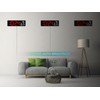 Large LED Digital Wall Clock with Date, Temperature, Auto-Brightness, Auto-DST