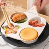 Nonstick Frying Pan, 4-Cup Divided Egg Pan with Anti-scald Handle,