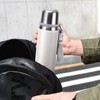 Stainless Steel Flask with Cup 700ml/23.6oz Vacuum Insulated Thermo Bottle