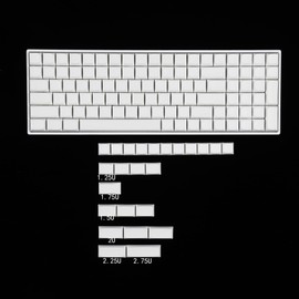 YMDK 124 Key White Blank ZDA XDA V2 Keycaps PBT Keycap for MX Keyboard 104 87 61 Melody 96 KBD75 ID80 GK64 SP84