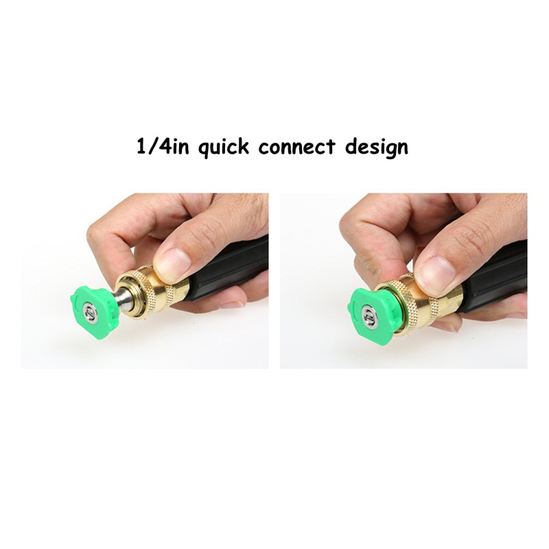 7PCS Pressure Washer Nozzle Tips with Coupler 1/4in Quick Interface