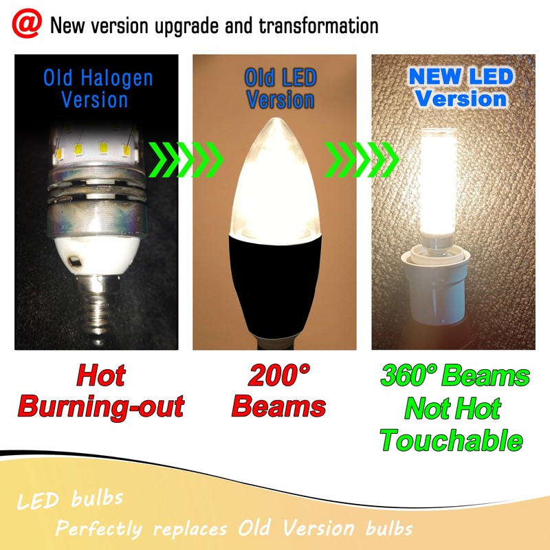 Heifymi E17 LED Bulb 10 Watt Equivalent 100W 4000K Natural