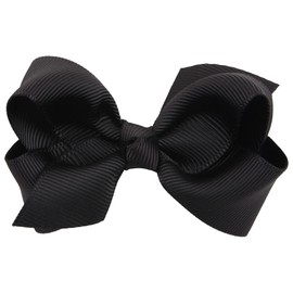 3.14 Inch Baby Girl Hair Bows Hair Clip Toddlers Hairpin Headwear.(FJ4) (Black)