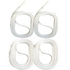 SNORS 2 Pairs of Waxed Round and Flat Shoelaces, 18