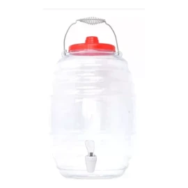 Misorel Vitrolero Barril Con Asa Y Llave Para Agua Bebidas