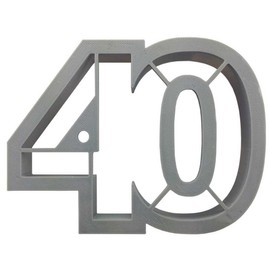 Number 40 Cookie Cutter 4 Inch - Hand Made in the USA