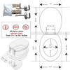 Elongated Toilet Seat Dog Jack Russel for Dog Lovers