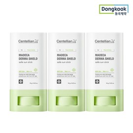 Centellian24 Madeca Dermashield Safe Sun Stick 18g 3 Pieces (SPF50+ PA++++) 24H Moisturizing, Cooling, Soothing Sunscreen / 센텔리안24 마데카 더마쉴드 세이프 선스틱 18g 3개(SPF50+ PA++++) 24H 촉촉 쿨링효과 진정 자외선차단제