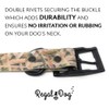 Camo Hunting Dog Collar with Black Hardware | for Small,