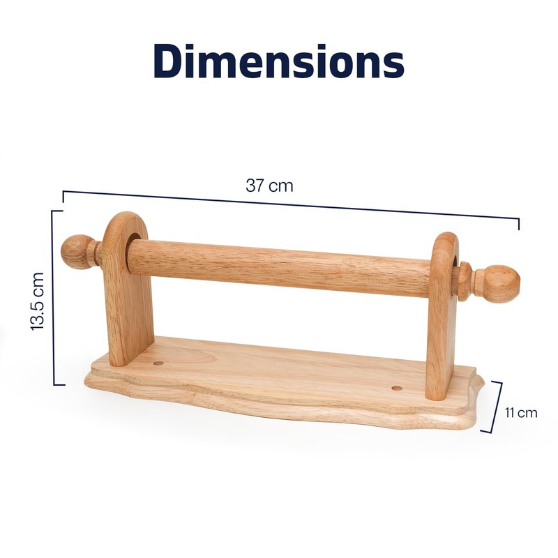 Wooden Kitchen Roll Holder Wall Mounted | Beech Wall Kitchen