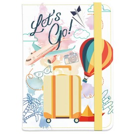 beinkmake Let's Go Passport Holder Passport Cover Luggage Airplane Cute Travel Wallet Passport Case with Credit Card Slots for Women Men Travelling Essentials for Flying