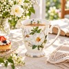 Floral Bone China Coffee Mug for Tea & Coffee –