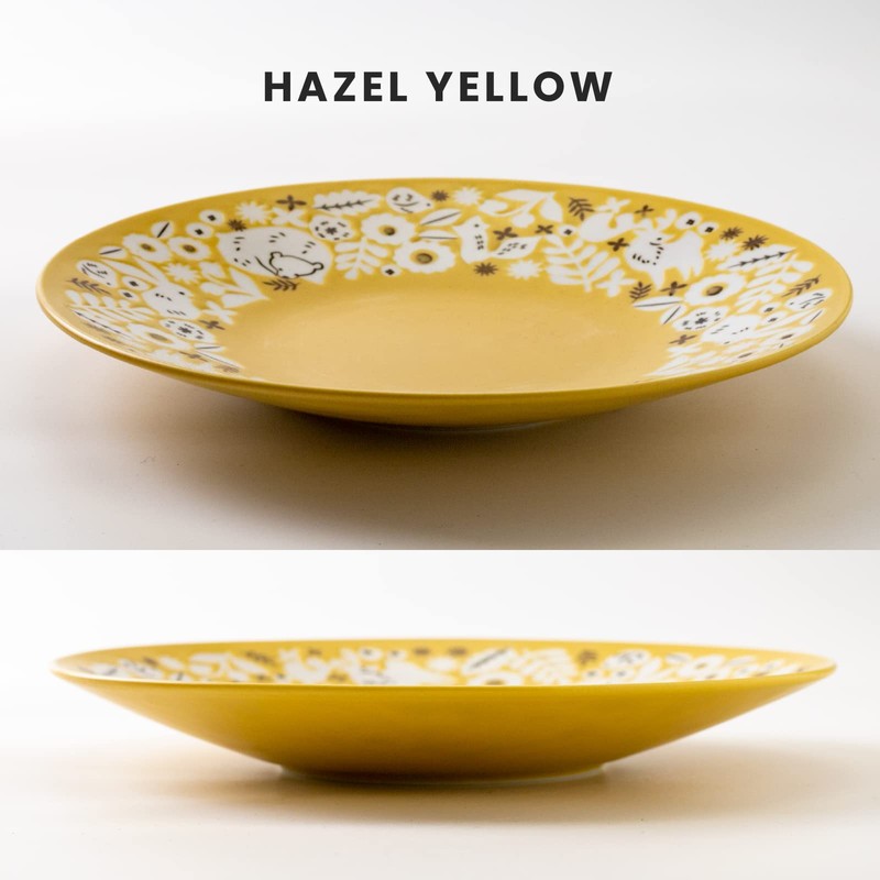 Minoru Pottery Mino Ware KUKKA 220 Plate, Hazel Yellow