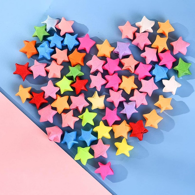Star Origami Paper, Lucky Star Decoration Paper Strips DIY Hand