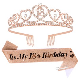 Amariver rose gold its my 18th birthday crown and sash