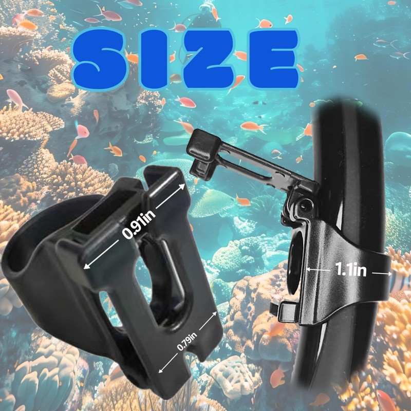 2 Pack Snorkel Clip Universal Plastic 25mm Snorkel Holder Snorkel