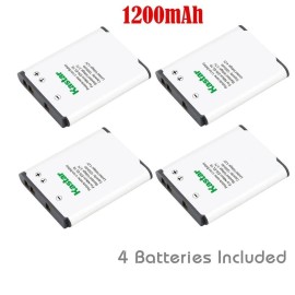 Kastar EN-EL19 Battery for Nikon Coolpix S6500 S6600 S6700 S6800 S6900 S7000 - 4 Batteries