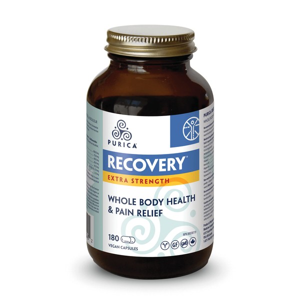 PURICA - Recovery Extra strength Whole Body Health and Pain Relief Capsules - 180 count
