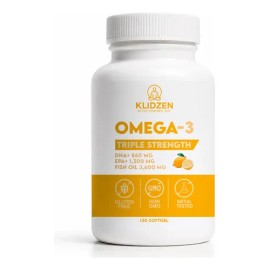 Klidzen Omega 3 3600mg Epa Dha 120 Softgel Limon Corazón