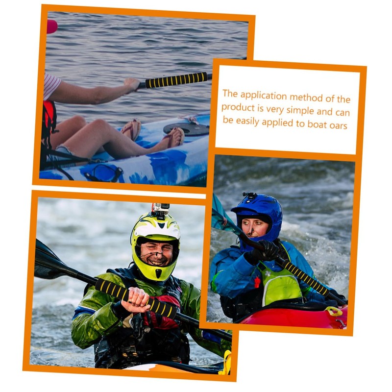 BCOATH 2 Pairs Sponge Kayak Paddle Grips Non-Slip Paddle Bars