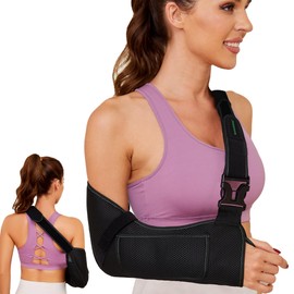 KONSEDIK Arm Sling Shoulder Injury Immobilizer for Men&Women,Medical Sling with Shoulder Pad for Rotator Cuff Injury,Support Brace for Arm,Wrist, Elbow,Clavicle Fracture Post-Surgery(Large)